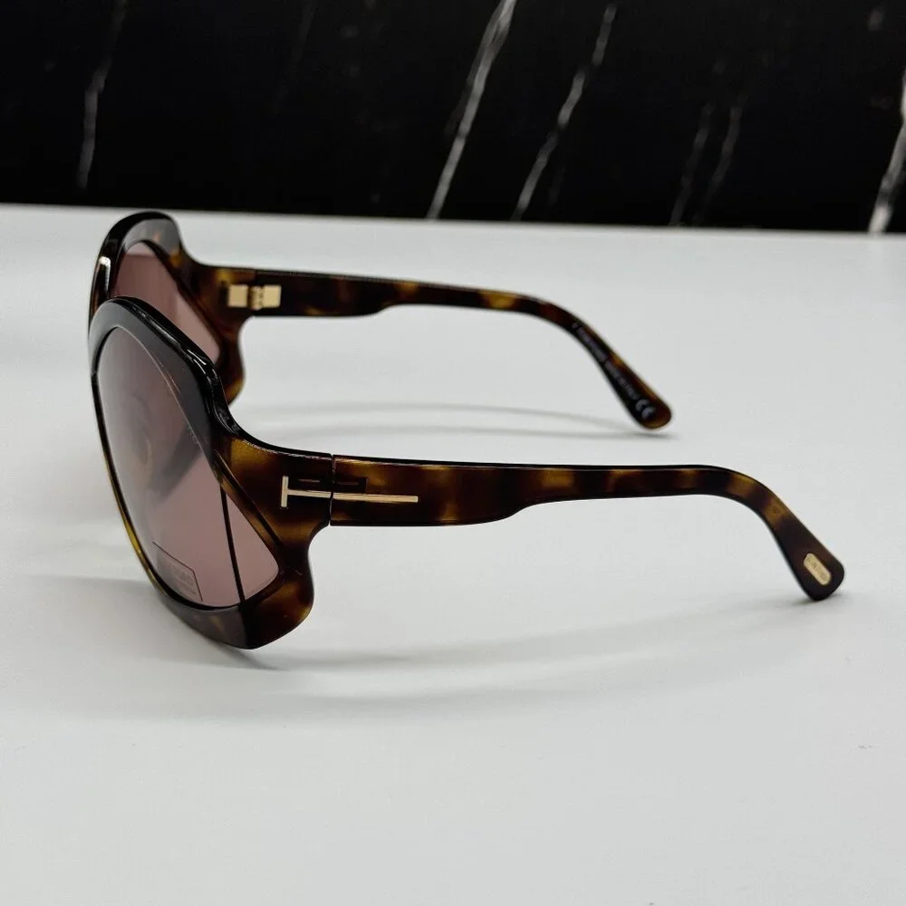 NEW TOM FORD CHEYENNE TF903 52E HAVANA WOMEN SUNGLASSES TOM FORD FT0903 52E